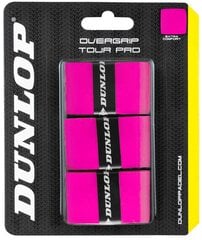 Padel racket overgrip DUNLOP TOUR PRO 3-blister pink цена и информация | Падел | kaup24.ee