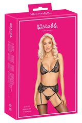 Seksikas komplekt Kissable, must, L/XL цена и информация | Сексуальное женское белье | kaup24.ee