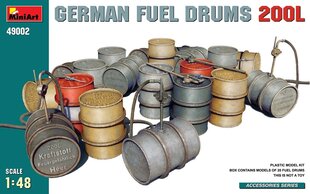 Liimitav mudel MiniArt 49002 German Fuel Drums 200L 1/48 hind ja info | Liimitavad mudelid | kaup24.ee