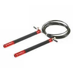 Скакалка HMS SK54, черно - красная цена и информация | Скакалка Tunturi Pro Adjustable Speed Rope | kaup24.ee