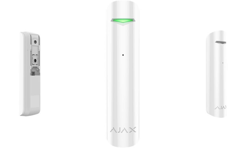 Klaasi purunemise detektor Ajax Glass Protect, valge hind ja info | Andurid, sensorid | kaup24.ee