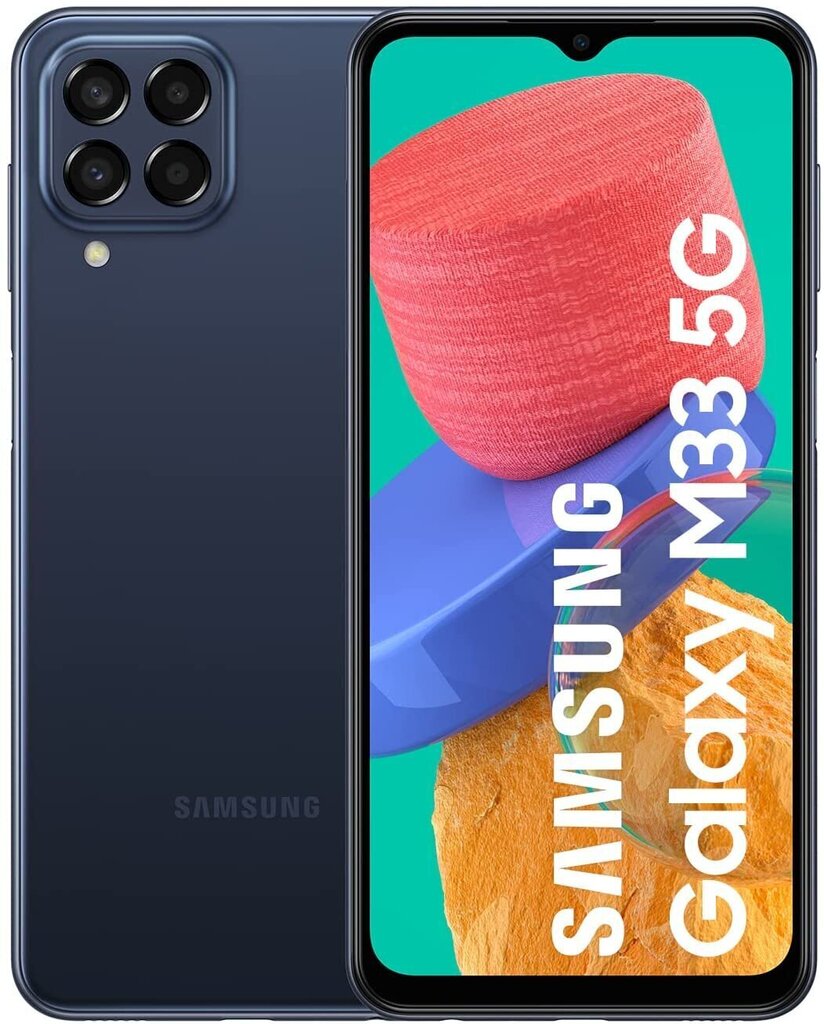 Samsung Galaxy M33 5G 6/128GB Dual SIM SM-M336BZBGEUE Blue hind ja info | Telefonid | kaup24.ee