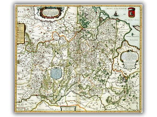 Leedu suurvürstiriigi kaart (1684), 60x50 cm hind ja info | Seinapildid | kaup24.ee