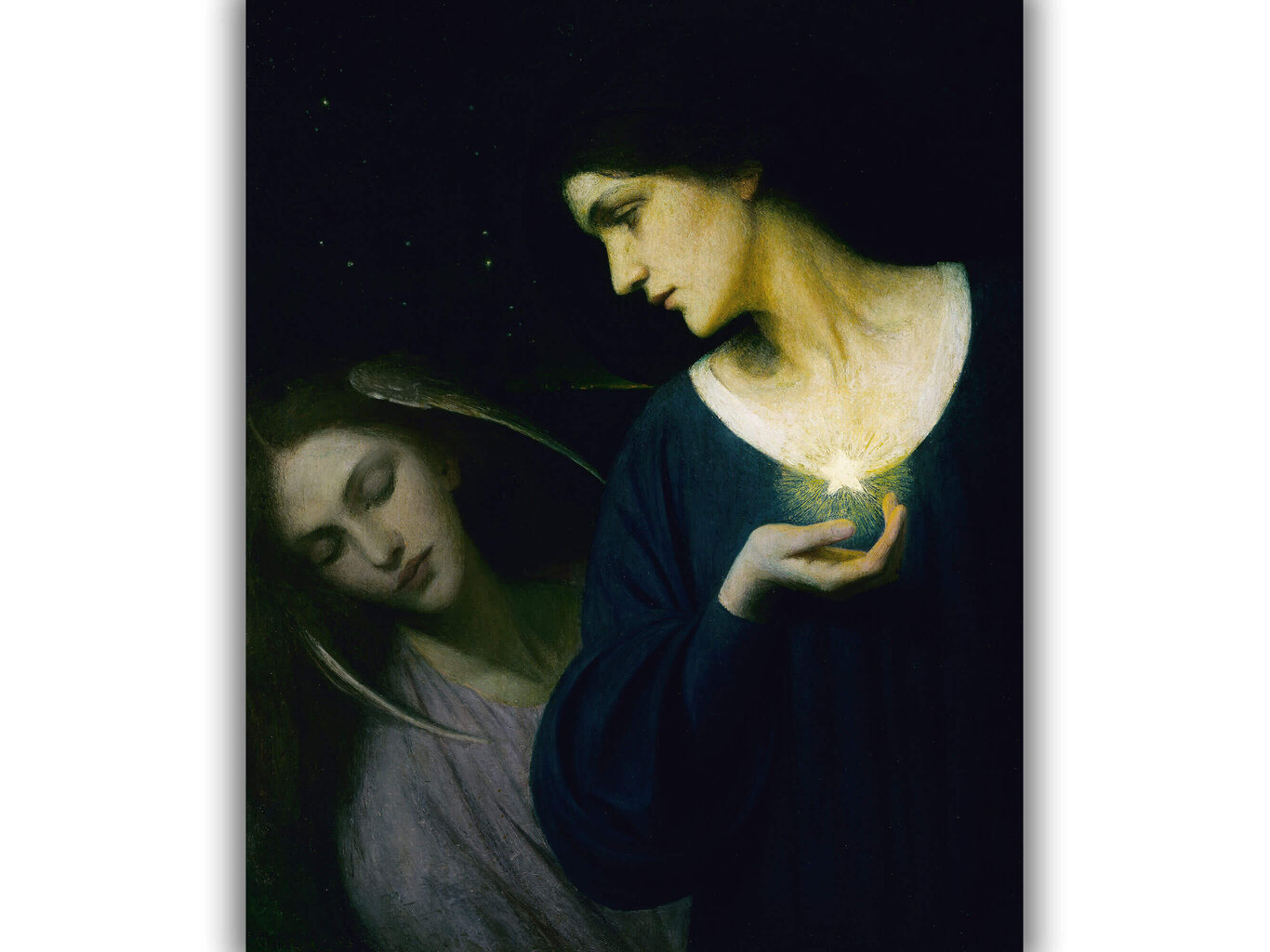 Reproduktsioon "Öö ja tema tütre uni" (Mary L. Macomber), 80x65 cm hind ja info | Seinapildid | kaup24.ee