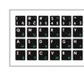 Klaviatuuri kleebised Mocco LT / ENG / RU, lamineeritud, veekindlad, valge/roheline hind ja info | Klaviatuurid | kaup24.ee