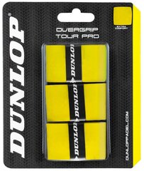 Padel racket overgrip DUNLOP TOUR PRO 3-blister yellow цена и информация | Падел | kaup24.ee