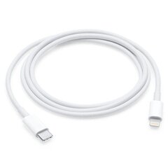 Kaabel Apple MK0X2ZM/A, USB-C - Lightning, 1 m, valge hind ja info | Mobiiltelefonide kaablid | kaup24.ee