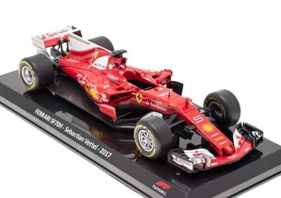 FERRARI SF70H Sebastian Vettel - 2017 HACHETTE 1:24 hind ja info | Mudelautode kollektsioneerimine | kaup24.ee