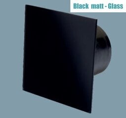 Вытяжка для ванной комнаты MMP 06 Черное матовое стекло цена и информация | Vannitoa ventilaatorid | kaup24.ee