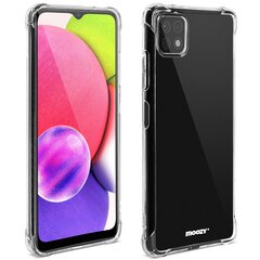 Ударопрочный силиконовый чехол Moozy для Samsung Galaxy A22 5G, прозрачный чехол для телефона с усиленной защитой углов цена и информация | Чехлы для телефонов | kaup24.ee