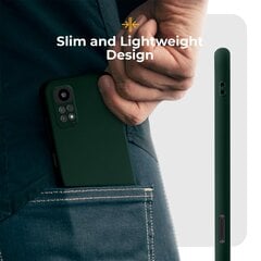 Силиконовый чехол Moozy Minimalist для Xiaomi Redmi Note 11 Pro 5G, Xiaomi Redmi Note 11 Pro, темно-зеленый цена и информация | Чехлы для телефонов | kaup24.ee