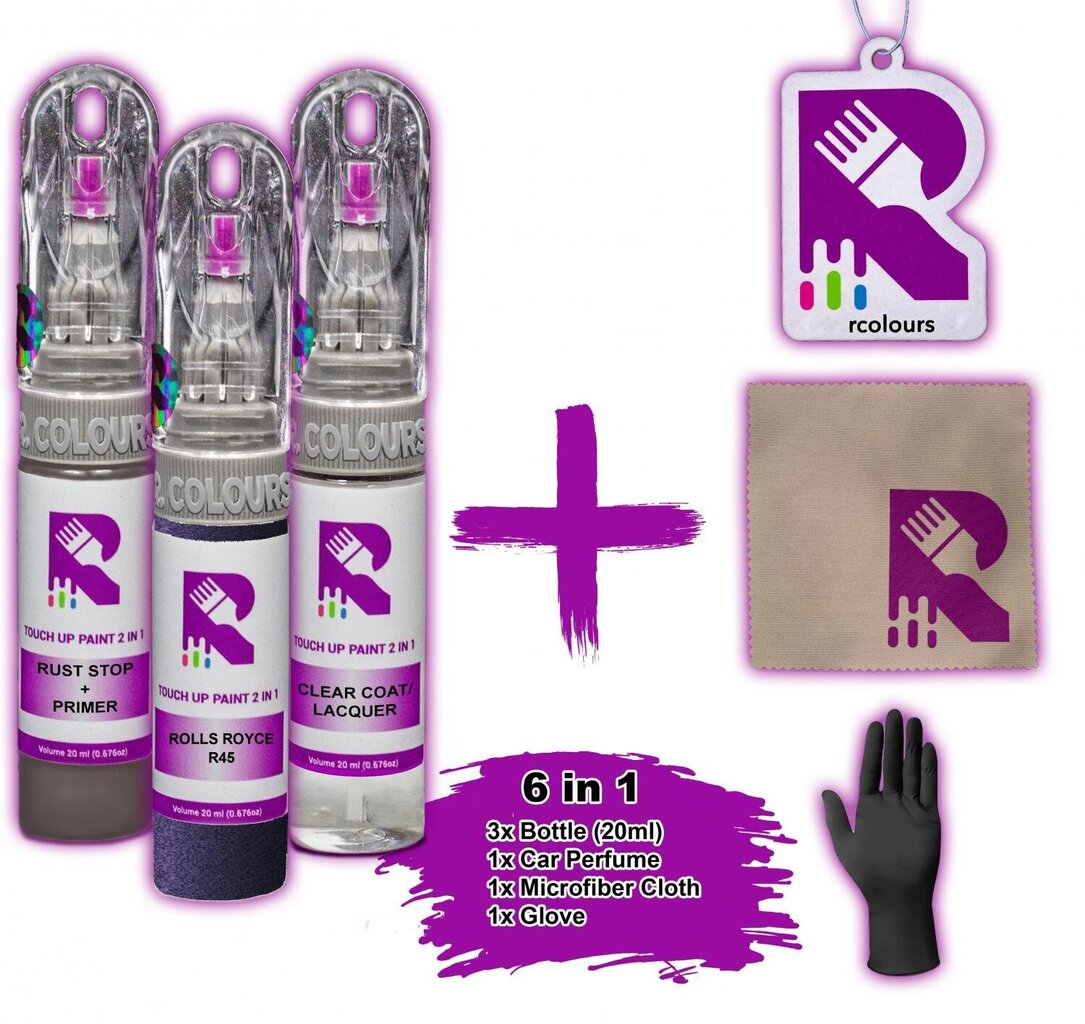 Värvikorrektor + lakk + kruntvärv Rolls royce Ghost Dark indigo R45, WR45 hind ja info | Auto värvikorrektorid | kaup24.ee