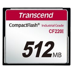 MEMORY COMPACT FLASH 512MB/SLC TS512MCF220I TRANSCEND цена и информация | Карты памяти | kaup24.ee