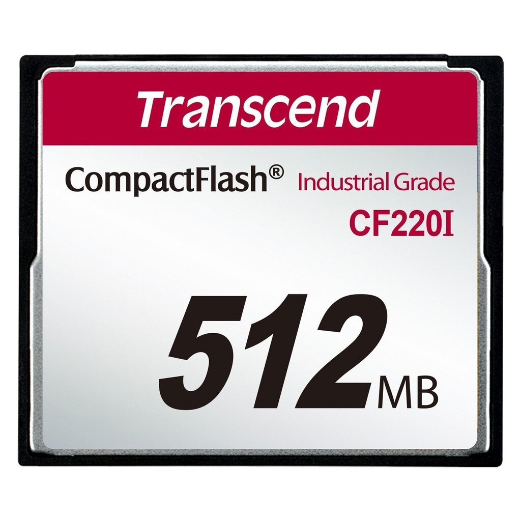 MEMORY COMPACT FLASH 512MB/SLC TS512MCF220I TRANSCEND hind ja info | Fotoaparaatide mälukaardid | kaup24.ee