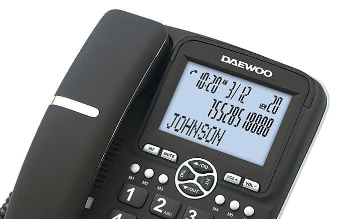 Daewoo DTD-5500, must hind ja info | Lauatelefonid | kaup24.ee