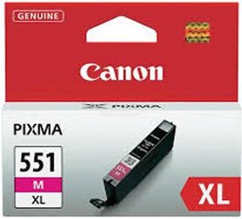 Чернильный картридж Canon CLI-551XL, пурпурный (розовый) цена и информация | Картриджи для струйных принтеров | kaup24.ee