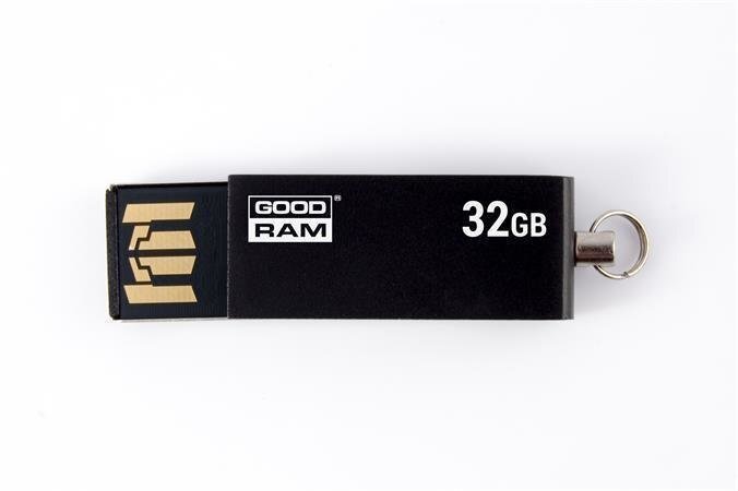 Mälupulk Goodram - Cube 32 GB, USB2, must hind ja info | Mälupulgad | kaup24.ee