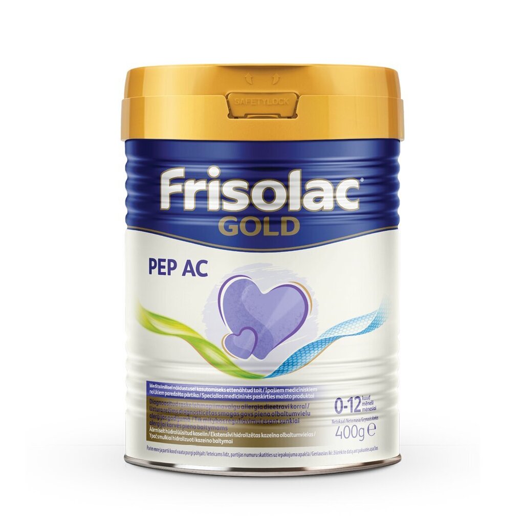 Spetsiaalne piimasegu allergilistele imikutele Frisolac Gold PEP AC, 0 mėn+, 400 g цена и информация | Eriotstarbelised piimasegud | kaup24.ee