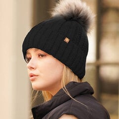 Naiste müts Need 4You, must, merino wool hind ja info | Naiste mütsid ja peapaelad | kaup24.ee