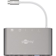 Goobay USB-C All-in-1 Multiport Adapter  цена и информация | Адаптер Aten Video Splitter 2 port 450MHz | kaup24.ee