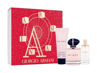 Набор Giorgio Armani My Way для женщин: Парфюмерная вода, EDP, 90 мл + Лосьон для тела, 75 мл + Парфюмерная вода, EDP, 15 мл цена и информация | Женские духи | kaup24.ee