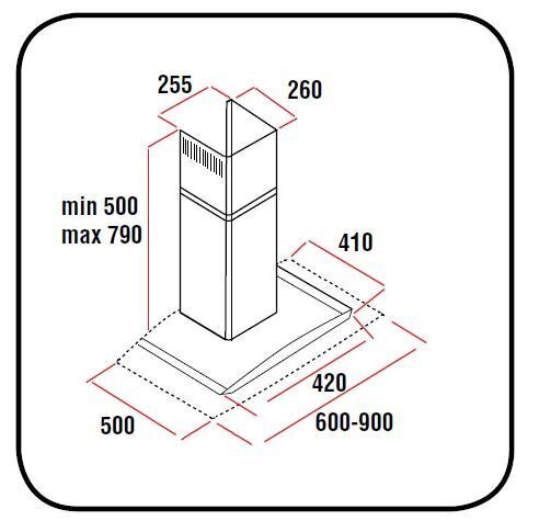 Schlosser H 50E 60x/750 цена и информация | Õhupuhastid | kaup24.ee