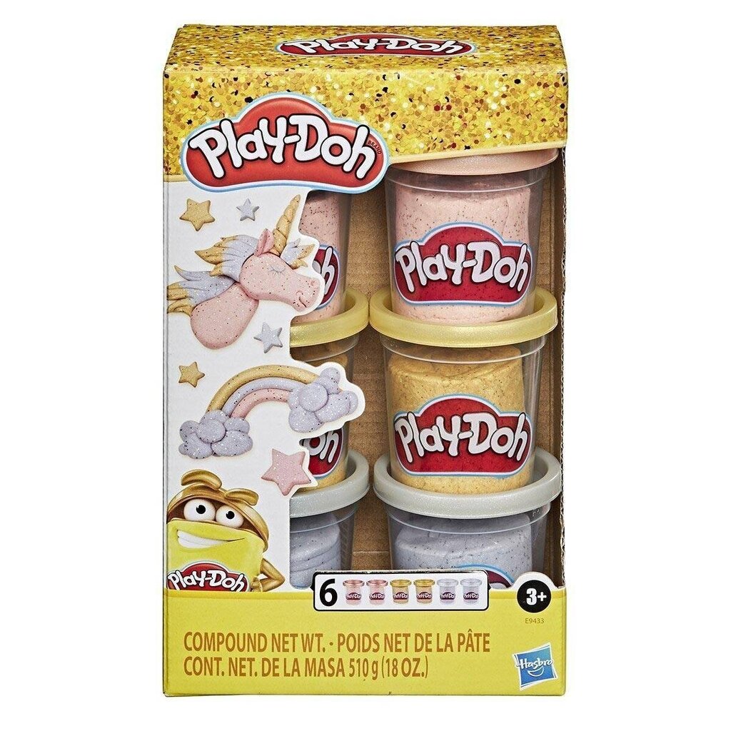 6 purgi komplekt Play Doh Hasbro 660 g hind ja info | Arendavad mänguasjad | kaup24.ee