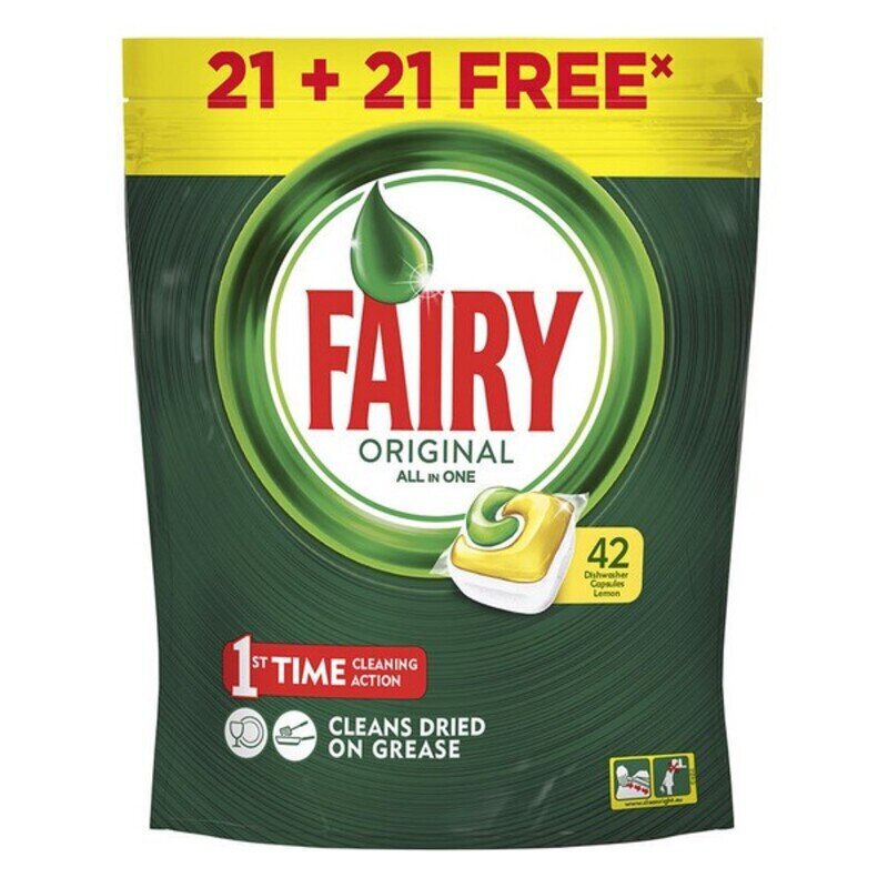 Nõudepesumasina tabletid Lemon Fairy 42 цена и информация | Nõudepesuvahendid | kaup24.ee