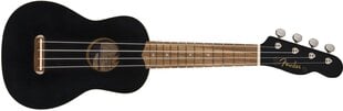Sopran ukulele Fender Venice BLK WN hind ja info | Kitarrid | kaup24.ee