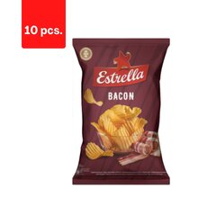 Krõpsud Estrella peekoni maitsega, 130 g x 10 tk. hind ja info | Suupisted, krõpsud | kaup24.ee