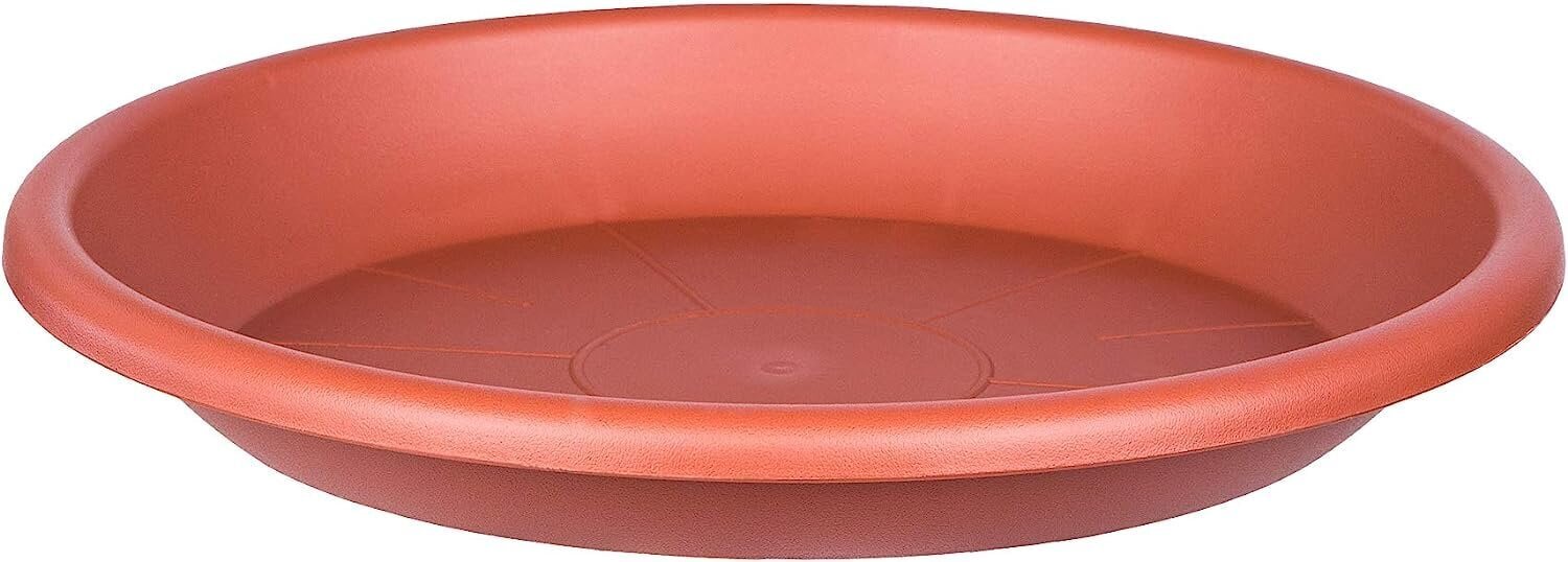 Bigdean 9x lillepot Coaster 24 cm värvi terrakota plastikust lillekatte lillepott. цена и информация | Dekoratiivsed lillepotid | kaup24.ee