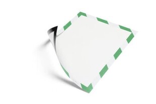 Магнитные рамки предупреждающего цвета Durable A4, зеленые/белые, 5 шт. цена и информация | Смягчает воду и защищает Вашу посудомоечную машину от извести. | kaup24.ee