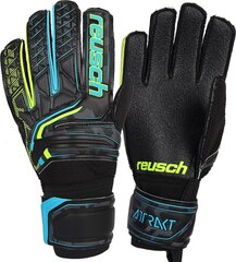 Вратарские перчатки Reusch Attrakt, черные цена и информация | Перчатки вратаря | kaup24.ee