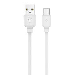 Jellico B15 vastupidav-pehme universaalne USB-C-USB-andmeside ja kiire 3,1A laadijakaabel, 1 m, valge цена и информация | Кабели и провода | kaup24.ee