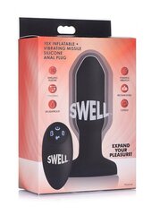 Täispuhutav vibreeriv anaaltapp Swell, must hind ja info | Anaallelud | kaup24.ee