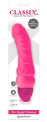 Vibraator Mr. Right, roosa, 19cm hind ja info | Vibraatorid | kaup24.ee