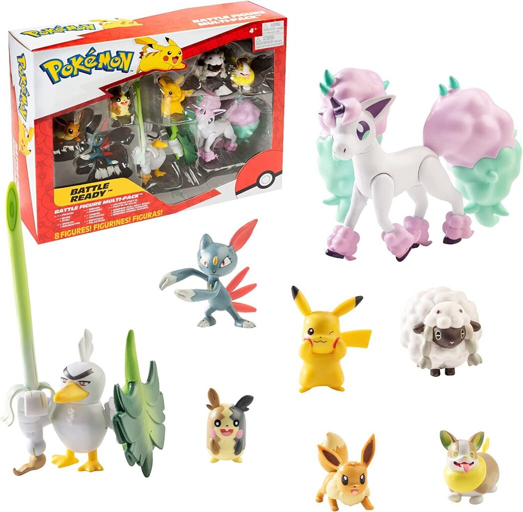 Kujukeste komplekt Pokemon Battle Ready 8 tk hind ja info | Poiste mänguasjad | kaup24.ee