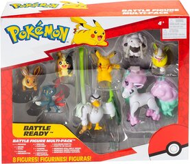 Набор фигурок Pokemon Battle Ready, 8 шт. цена и информация | Игрушки для мальчиков | kaup24.ee