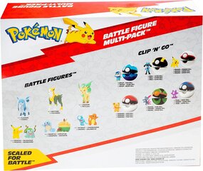 Набор фигурок Pokemon Battle Ready, 8 шт. цена и информация | Развивающий мелкую моторику - кинетический песок KeyCraft NV215 (80 г) детям от 3+ лет, бежевый | kaup24.ee