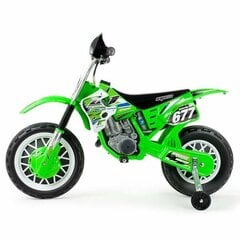 Мотоцикл Injusa Cross CR Зеленый цена и информация | Развивающий мелкую моторику - кинетический песок KeyCraft NV215 (80 г) детям от 3+ лет, бежевый | kaup24.ee