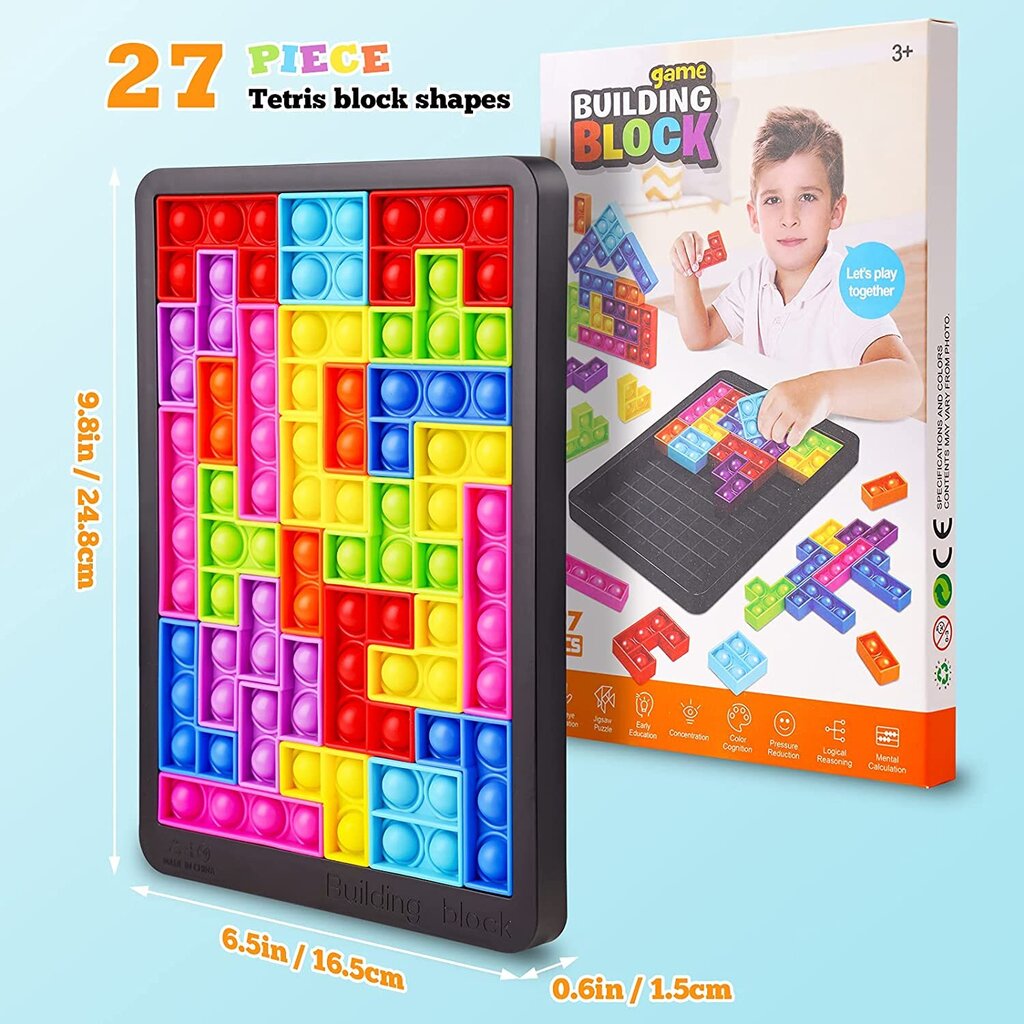 Mõistatus Pop it Tetris цена и информация | Lauamängud ja mõistatused | kaup24.ee