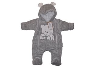 Утепленный комбинезон Bear Grey цена и информация | Комбинезоны для новорожденных | kaup24.ee