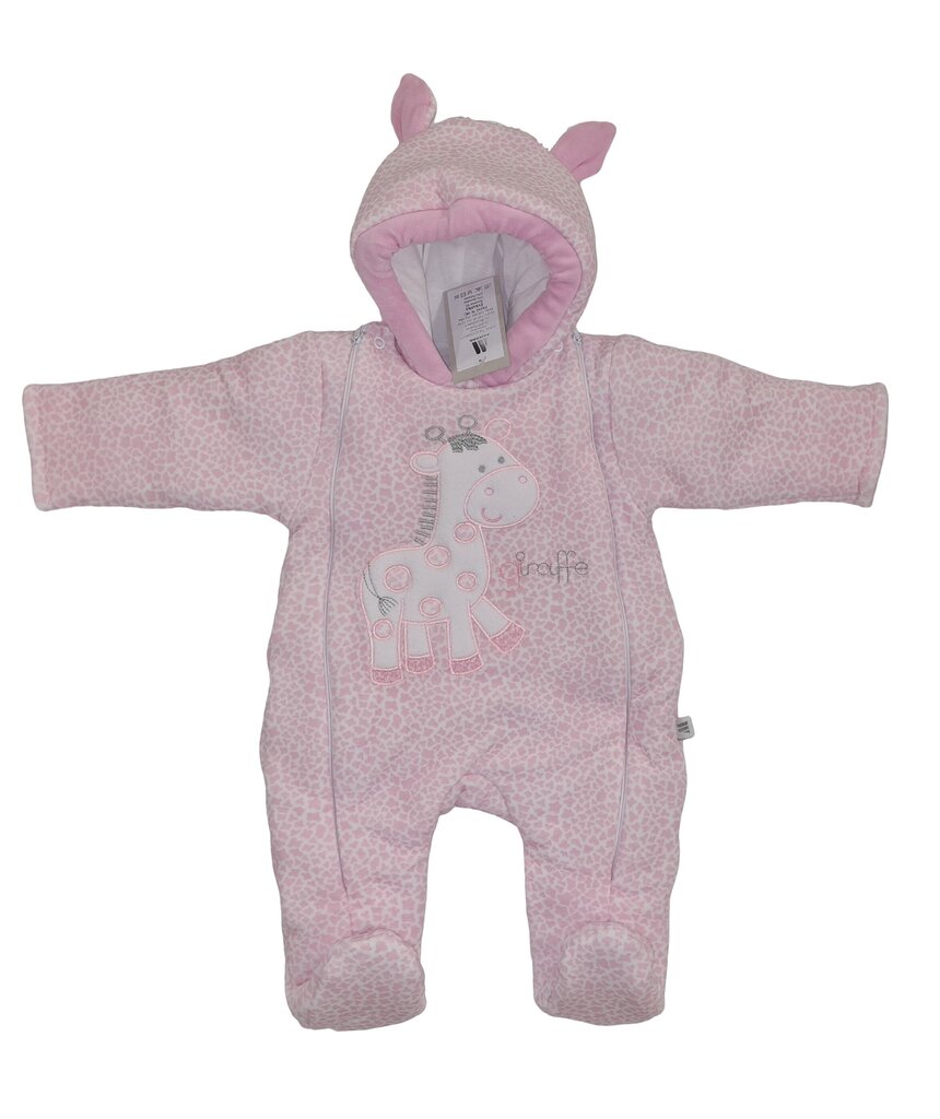 Soojendusega kombinesoon Pink Giraffe hind ja info | Beebi kombinesoonid | kaup24.ee