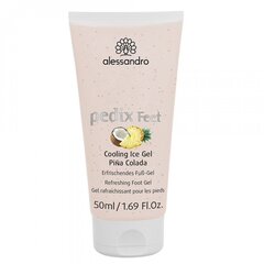 Alessandro Pedix Feet Cooling Gel, Ice Pina Colada, 50 ml цена и информация | Кремы, лосьоны для тела | kaup24.ee