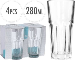 Klaaside komplekt, 4 x 280 ml hind ja info | Klaasid, tassid ja kannud | kaup24.ee