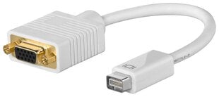 Goobay, mini DVI - VGA, 0.1 m hind ja info | USB jagajad, adapterid | kaup24.ee