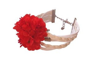 Romantiline lilledega käevõru / pulmakaunistus, 100% käsitöö hind ja info | Käevõrud, käeketid | kaup24.ee