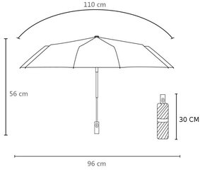 Складной зонт, KR24-2 цена и информация | Женские зонты | kaup24.ee