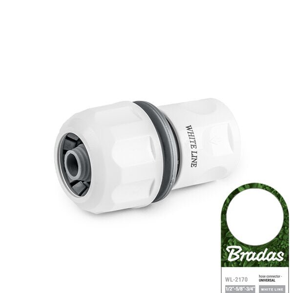 Universaalne kastmisvooliku ühendus 1/2 ", 5/8", 3/4 " White Line Bradas цена и информация | Kastekannud, voolikud, niisutus | kaup24.ee