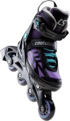 Роликовые коньки регулируемого размера CoolSlide Wonton YG, размер 40-43, черный/фиолетовый цвет цена и информация | Ролики | kaup24.ee